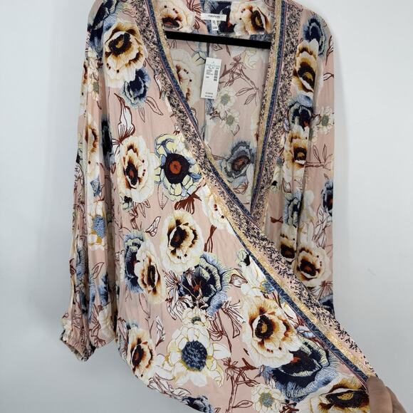 Maurices NEW Floral Cocoon Kimono Size S/M Open - Picture 4 of 11